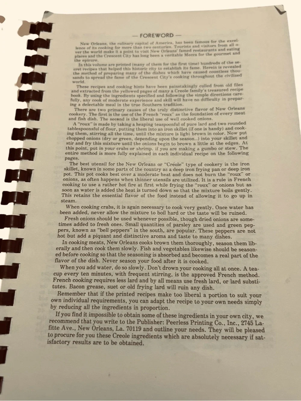 A Antique vintage Book of Famous Old New Orleans Recipes